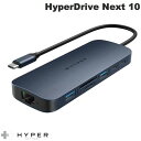 m430n HYPER++ HyperDrive Next 10 Port USB-C nu PDΉ }[d 4K60Hz HDMI USB3.2 USB-A microSD / SD4.0 J[h[_[ LLAN C[Tlbg 3.5mmI[fBIWbN # HP-HD4005GL nCp[ (USB Type-C A_v^)