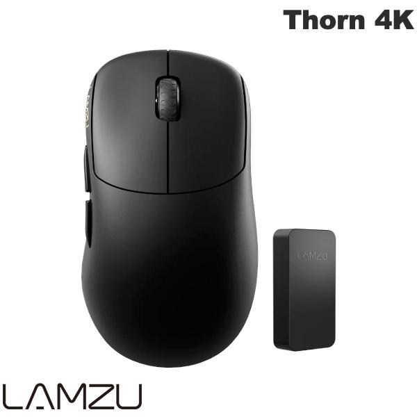  LAMZU Thorn 4K (4K Dongle Included) 4000Hz対応 USBドングル付属 超軽量 ワイヤレスゲーミングマウス Charcoal Black # LAMZU-00009-CBLK ラムズ (マウス) ソーン 52g