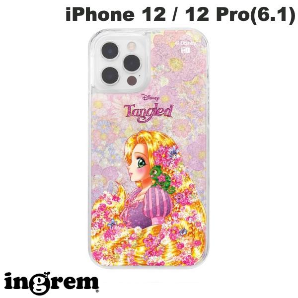 [ネコポス送料無料] ingrem iPhone 12 / 12 Pro ディズニー ラメ グリッターケース ラプンツェル 中川翔子art1 # IJ-DP27LG1S/RZ10 イングレム (スマホケース・カバー)