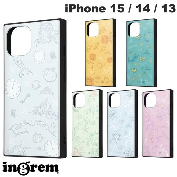 Ingrem iPhone 15 / 14 / 13 Disney Hybrid Case KAKU (Smartphone Case/Cover) Cinderella, Ariel, Belle, Jasmine, Rapunzel, Elsa - Cute Character Design