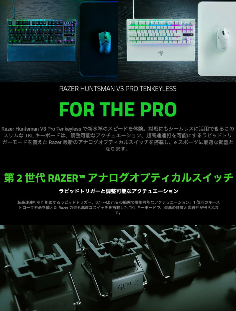 Huntsman V3 Pro Tenkeyless サムネイル3