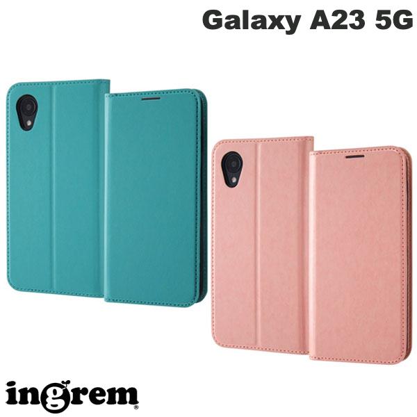 Rakuten - ［2022］ ingrem Galaxy A23 5G 耐衝撃 手帳型レザーケース シンプル イングレム (アンドロイドスマホケース・カバー)