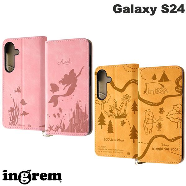 乐天商城 - ［2024］ ingrem Galaxy S24 ディズニー 手帳型レザーケース Raffine イングレム (アンドロイドスマホケース・カバー) プリンセス かわいい おしゃれ