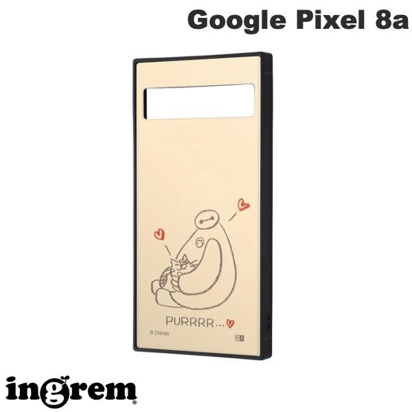 乐天商城 - ［2024］ ingrem Google Pixel 8a ディズニー KAKU 衝撃吸収 バンパー スクエア ハイブリッドケース ベイマックスとモチ_ベージュ # IQ-DGP8AK3TB/BX5 イングレム (アンドロイドスマホケース・カバー) キャラクター かわいい