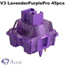 【国内正規販売店】 Akko V3 Lavender Purple Pro スイッチ (第3世代) 押下圧40gf タクタイル 5ピン 45個入り # AKKO02-00005 アッコ (キースイッチ) メカニカルキーボード対応 防塵ステム付き(2)