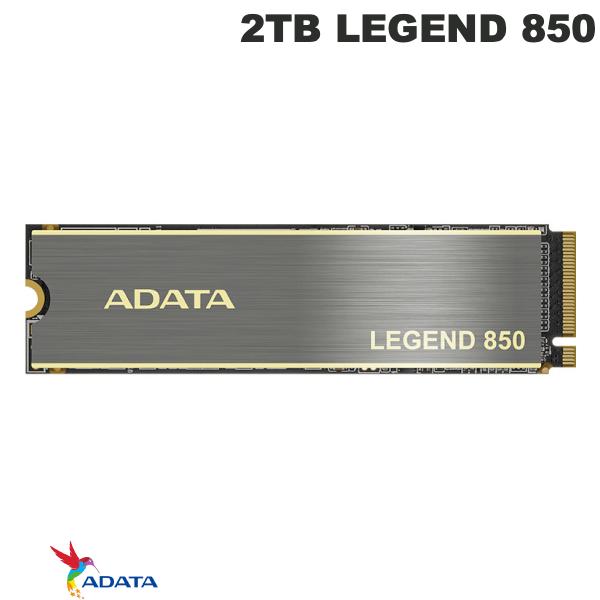 ADATA 2TB LEGEND 850 PCIe Gen4 x4 M.2 2280 Solid State Drive R=5000MB/s W=4500MB/s # ALEG-850-2TCS エーデータ (内蔵SSD)