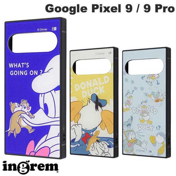 [2024] ingrem Google Pixel 9 / 9 Pro 디즈니 하이브리드 케이스 KAKU 잉글렘 (안드로이드 스마트 폰 케이스 커버) 칩 & 데일 도널드 캐릭터 귀여운