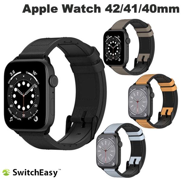 SwitchEasy Apple Watch 42 / 41 / 40mm Hybrid Band スイッチイージー (アップルウォッチ ベルト バンド) レザー レディース