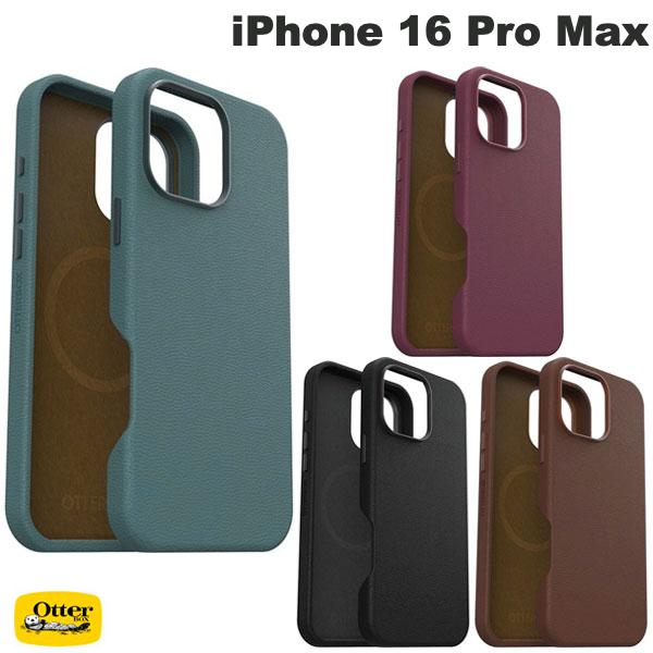 ［2024］ OtterBox iPhone 16 Pro Max Symmetry Cactus Leather (シンメトリー) 耐衝撃 MagSafe対応 オッターボックス (スマホケース・カバー) マグネット