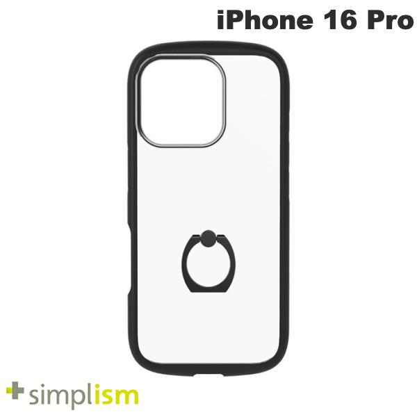 乐天商城 - 【在庫限り】［2024］トリニティ Simplism iPhone 16 Pro LIGHT SHIELD Hold ホールドリング付き 衝撃吸収 ハイブリッドクリアケース ブラック # TR-IP24M3-LDR-CLBK シンプリズム (スマホケース・カバー)