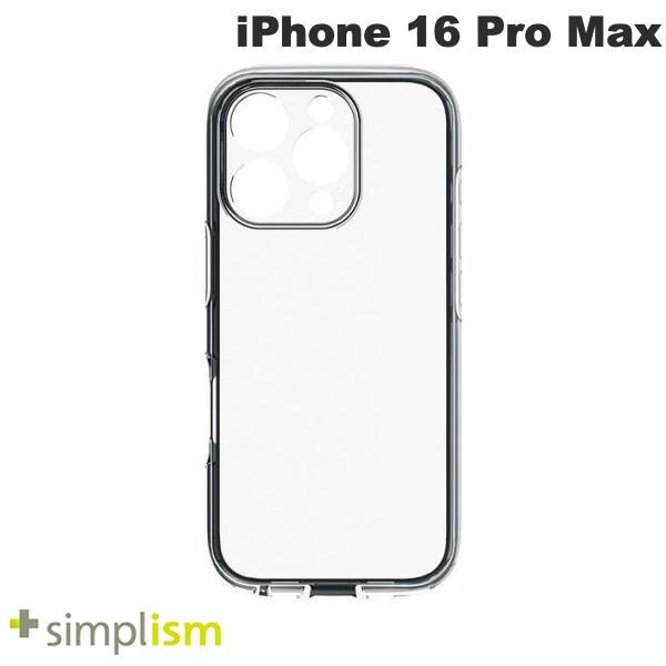 ［2024］トリニティ Simplism iPhone 16 Pro Max LIGHT SHIELD Solid 超精密設計 衝撃吸収 ハイブリッドクリアケース クリア # TR-IP24L3-LDSL-CLCL シンプリズム (スマホケース・カバー)