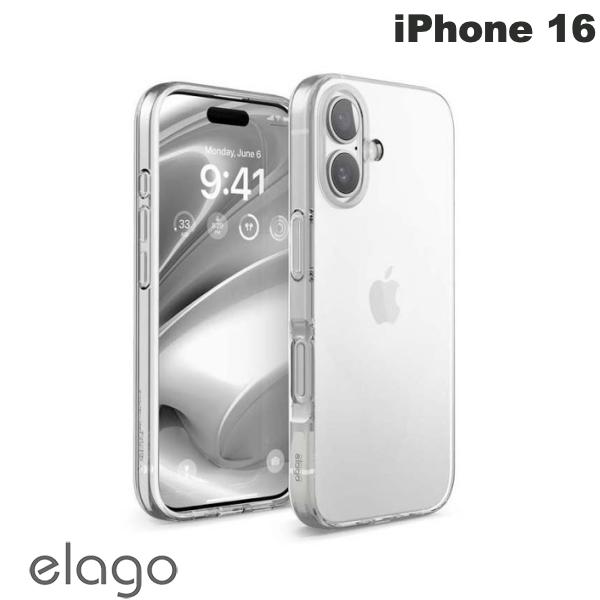 ［2024］ elago iPhone 16 HYBRID CASE ハイブリッドケース Clear # EL_IPNCSPTHB_CL エラゴ (スマホケース・カバー)