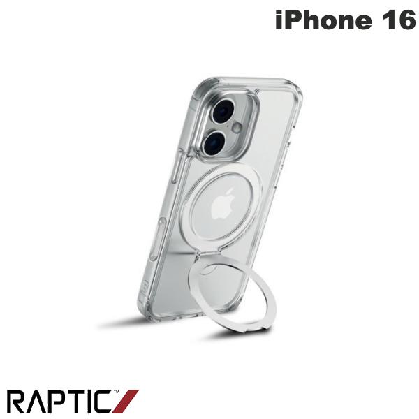 ［2024］ RAPTIC iPhone 16 Air Stand MagSafe対応 スタンド付き 耐衝撃ケース Clear # RT_IPNCSPTMK_CL ラプティック (スマホケース・カバー) マグネット