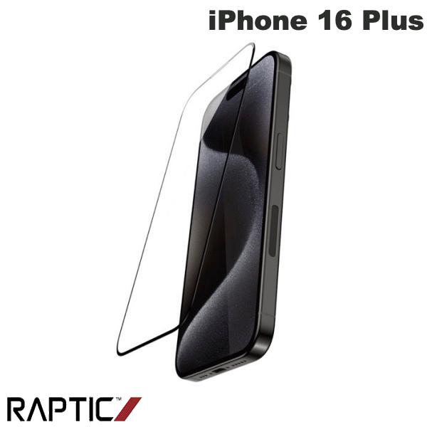 ［2024］ RAPTIC iPhone 16 Plus Glass Full Coverage 9Hガラスフィルム Clear 0.7mm # RT_IPBSPBGGF_CL ラプティック (スマホ用液晶保護ガラスフィルム)