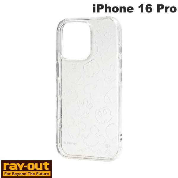 [2024] Ray Out iPhone 16 Pro Disney Like Standard Shock Absorption Bumper Glitter TPU Soft Case Mickey Mouse Layout (Smartphone Case/Cover) Cute Character
