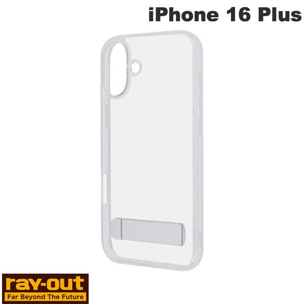 ［2024］ Ray Out iPhone 16 Plus Like standard スタンド付き 衝撃吸収 バンパー ハイブリッドケース クリア # RT-P48STA1/CM レイアウト (スマホケース・カバー)
