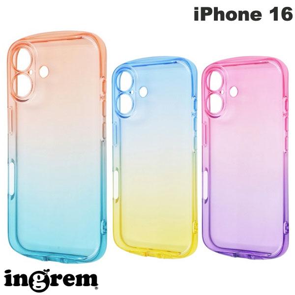 [2024] ingrem iPhone 16 Shockproof Bumper Case, Precision Design, Camera Protection, Gradient TPU Soft Case (Smartphone Case/Cover)