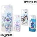 ingrem iPhone 16 ディズニー ぴかてる 衝撃吸収 バンパー TPUソフトケース イングレム (スマホケース・カバー) ミッキー ミニー チップ デール スティッチ キャラクター かわいい
