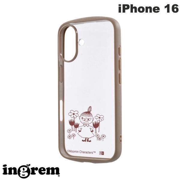ingrem iPhone 16 Puffull 충격 흡수 범퍼 하이브리드 케이스 무민 미이 잉글렘 (스마트폰 케이스 커버) 캐릭터 귀여운 내충격 투명 캐릭터 귀여운
