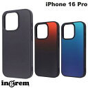 ingrem iPhone 16 Pro maru 耐衝撃 バンパー カーボン調 ハイブリッドケース イングレム (スマホケース・カバー)