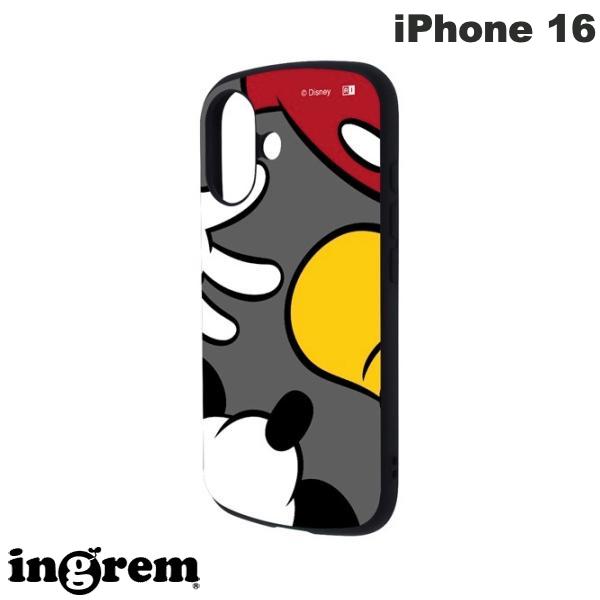 [2024] ingrem iPhone 16 Disney Super! Protective Case MiA Shock Absorption Bumper Hybrid Case Mickey Mouse Color_1 Ingrem (Smartphone Case/Cover) Cute Character