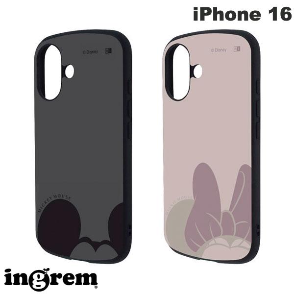 ingrem iPhone 16 디즈니 슈퍼! 보호 케이스 MiA 충격 흡수 범퍼 하이브리드 케이스 잉글렘 (스마트폰 케이스·커버) 미키 미니 캐릭터 귀여운