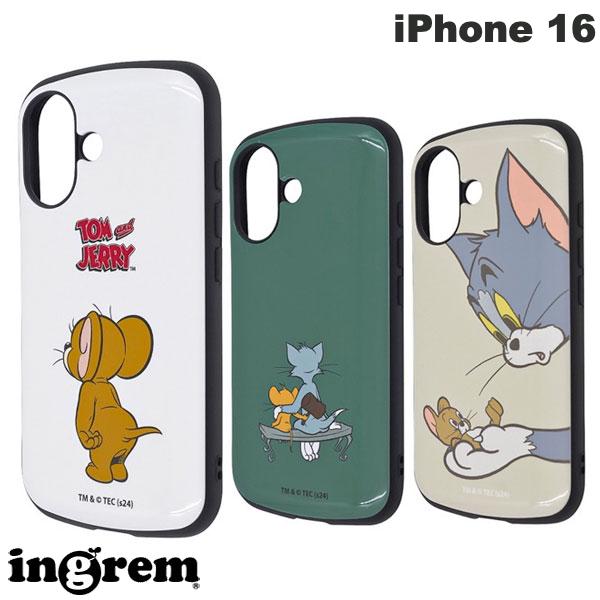 [2024] ingrem iPhone 16 톰과 제리 슈퍼! 보호 케이스 MiA 충격 흡수 범퍼 하이브리드 케이스 잉글렘 (스마트폰 케이스 커버) 캐릭터 귀여운