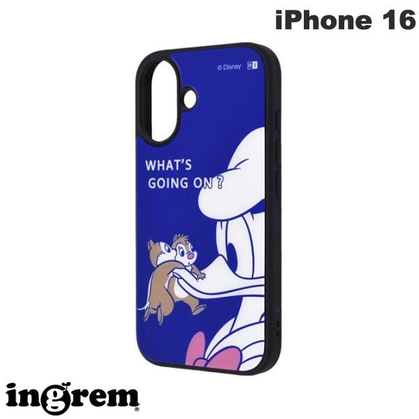ingrem iPhone 16 디즈니 maru 충격 흡수 범퍼 하이브리드 케이스 칩&데일과 도널드 # IQ-DP46K4TB/CD5 잉글렘 (스마트폰 케이스·커버) 캐릭터 귀여운