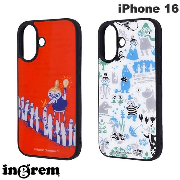 ingrem iPhone 16 무민 maru 충격 흡수 범퍼 하이브리드 케이스 잉글렘 (스마트폰 케이스·커버) 리틀 미이 뇨로뇨로 캐릭터 귀여운