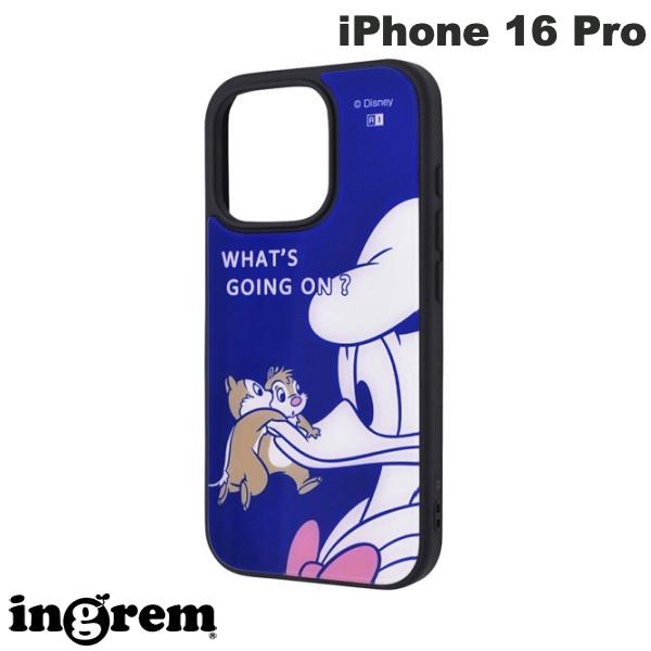 [2024] ingrem iPhone 16 Pro 디즈니 maru 충격 흡수 범퍼 하이브리드 케이스 칩&데일과 도널드 # IQ-DP47K4TB/CD5 잉글렘 (스마트폰 케이스 커버) 캐릭터 귀여운