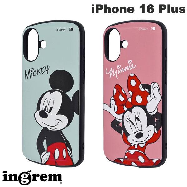 ingrem iPhone 16 Plus 디즈니 슈퍼! 보호 케이스 MiA 충격 흡수 범퍼 하이브리드 케이스 잉글렘 (스마트폰 케이스·커버) 미키 미니 캐릭터 귀여운