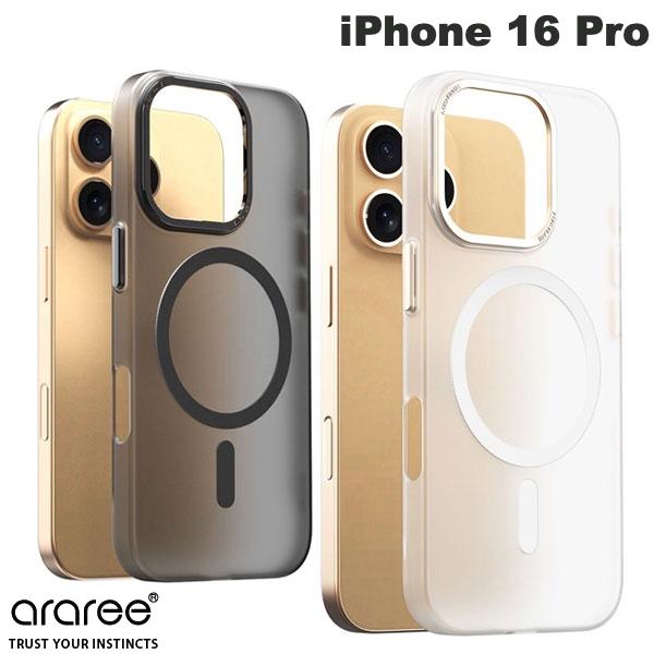 araree iPhone 16 Pro AERO FRAME MagSafe 대응 케이스 아라리(스마트폰 케이스·커버) 마그넷