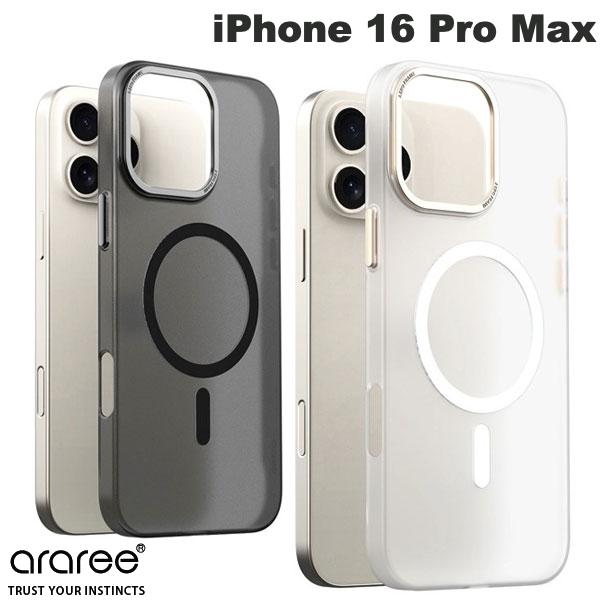 ［2024］ araree iPhone 16 Pro Max AERO FRAME MagSafe対応ケース アラリー (スマホケース・カバー) マグネット
