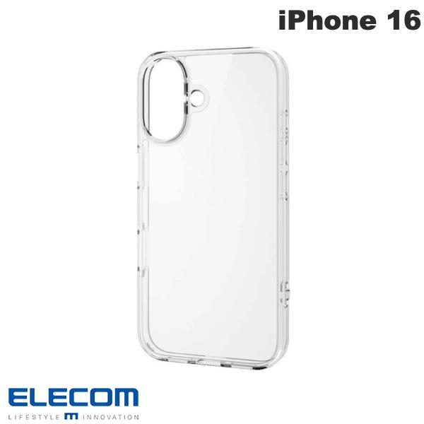 ELECOM ELECOM iPhone 16 하이브리드 케이스 포르티모(R) 클리어 # PM-A24AHVCK2CR ELECOM (스마트폰 케이스 커버) 숄더 스트랩