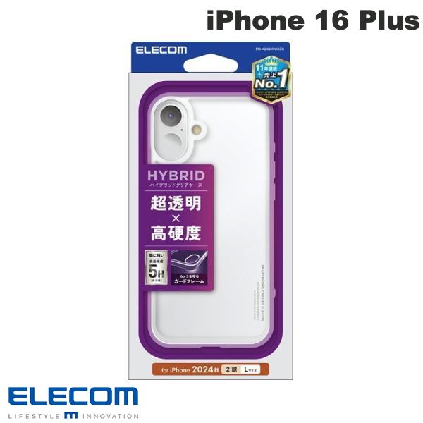 ELECOM ELECOM iPhone 16 Plus 하이브리드 케이스 스탠다드 클리어 # PM-A24BHVCKCR ELECOM (스마트폰 케이스 커버)