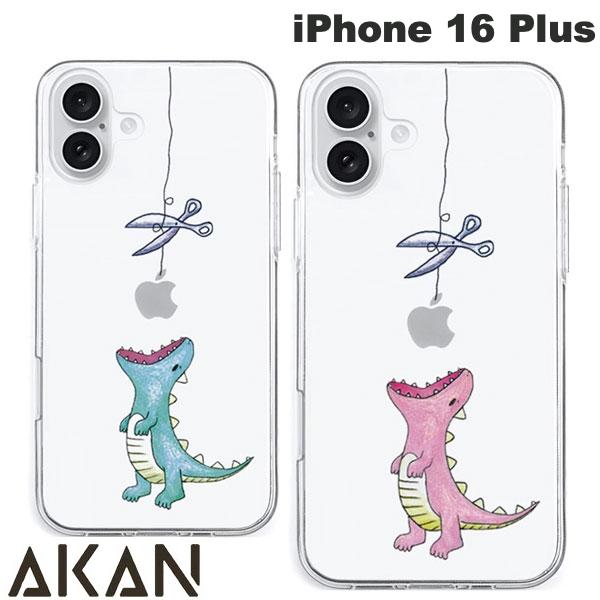 樂天商城 - 【在庫限り】［2024］ AKAN iPhone 16 Plus ソフトクリアケース はらぺこザウルス エイカン (スマホケース・カバー)