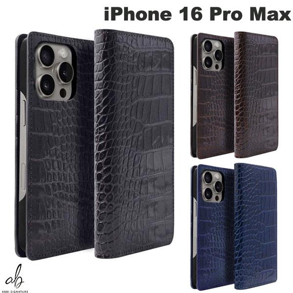 ［2024］ ABBI SIGNATURE iPhone 16 Pro Max LIPARI イタリアンレザー MagSafe対応 ダイアリーケース 本革 アビー シグネチャ (スマホケース・カバー) マグネット
