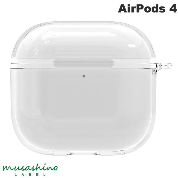 musashino LABEL AirPods 4 ソフトカバー クリア # CP-AP4C1/C ムサシノレーベル (Apple イヤホンケース)