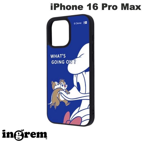 [2024] ingrem iPhone 16 Pro Max 디즈니 maru 충격 흡수 범퍼 하이브리드 케이스 칩&데일과 도널드 # IQ-DP49K4TB/CD5 잉글렘 (스마트폰 케이스 커버) 캐릭터 귀여운
