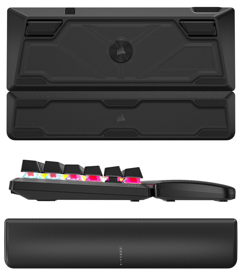 Corsair K70 CORE TKL WL-CSR RED-BLK WIRELESS ���ܸ����� ����̵�� Bluetooth / 2.4GHz �磻��쥹 / ͭ�� ξ�б� �ƥ󥭡��쥹 CORSAIR MLX Red v2 ��˥��ᥫ�˥��륭�������å� �����ߥ󥰥����ܡ��� �ѡ���쥹���դ� ���륻�� cbf25