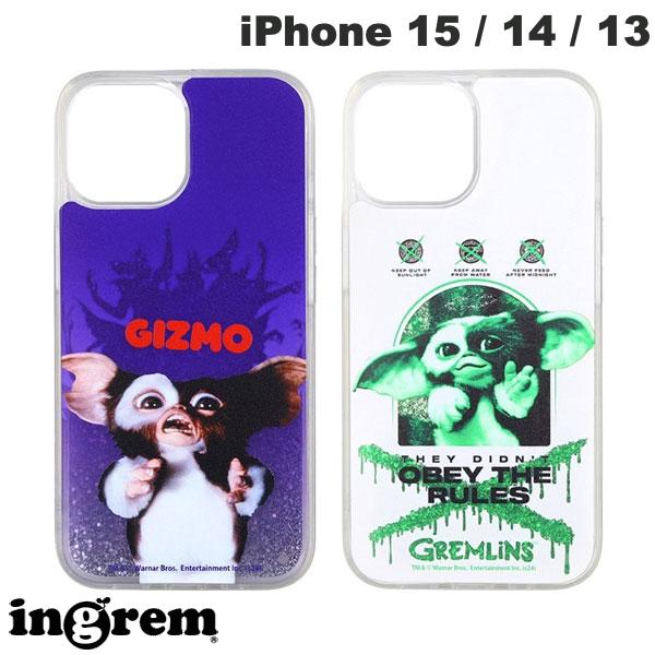 乐天商城 - ingrem iPhone 15 / 14 / 13 グレムリン 衝撃吸収 バンパー 動く キラキラ ラメ グリッターケース イングレム (スマホケース・カバー) ギズモ