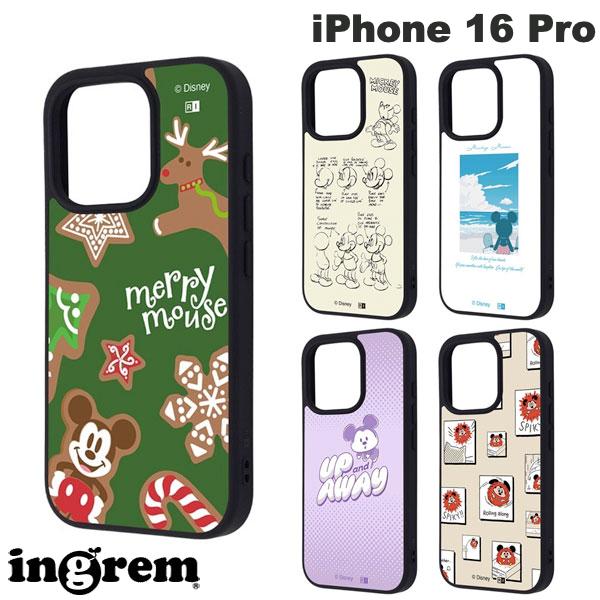 ［2024］ ingrem iPhone 16 Pro ディズニー maru 衝撃吸収 バンパー ハイブリッドケース イングレム (スマホケース・カバー) キャラクター かわいい