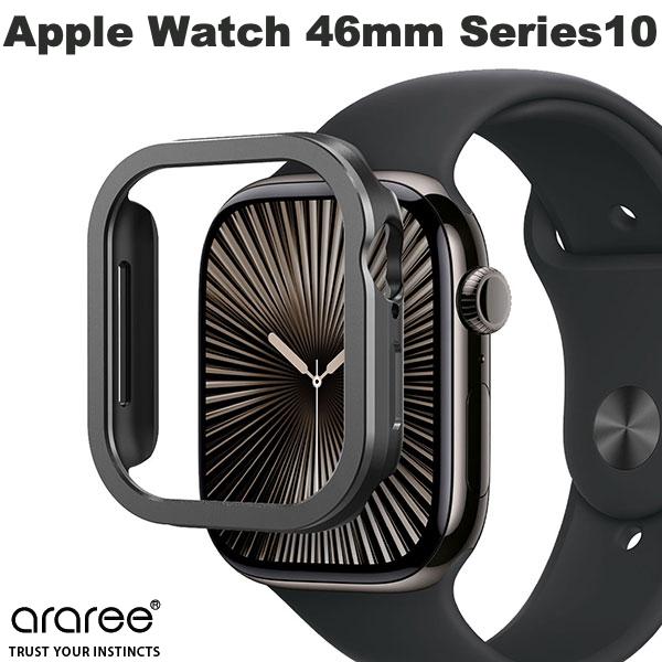 Rakuten - araree Apple Watch 46mm Series 11 / 10 AMY デュアルレイヤーケース ガンメタル # AR27457AW アラリー (アップルウォッチケース カバー)