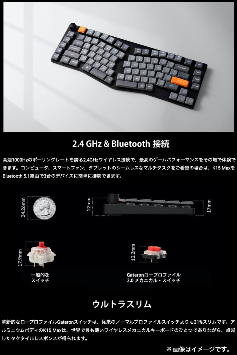 Keychron K15 Max Aliceレ...の紹介画像3