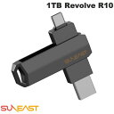 SUNEAST 1TB Revolve R10 外付けポータブル スティック型SSD ブラック # SE-PS0001T2LO1BF サンイースト (フラッシュメモリー)