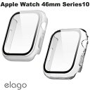 elago Apple Watch 46mm Series 10 CLEAR SHIELD CASE 強化ガラス一体型ケース エラゴ (アップルウォッチケース ...
