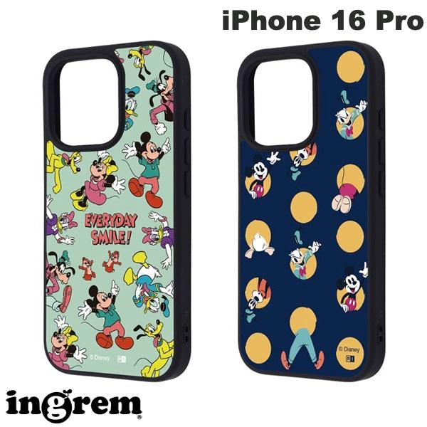 ［2024］【在庫限り】 ingrem iPhone 16 Pro ディズニー maru 衝撃吸収 バンパー ハイブリッドケース イングレム (スマホケース・カバー) ミッキー キャラクター かわいい