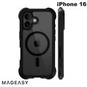 MagEasy iPhone 16 Odyssey M C MagSafe対応 カメラコントロールカバー付き 耐衝撃ケース Leather Black # ME_IPNCSPTO1_LB マグイージー (スマホケース・カバー)