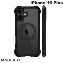 MagEasy iPhone 16 Plus Odyssey Stand M C MagSafe対応 カメラコントロールカバー付き 耐衝撃ケース Leather Black # ME_IPBCSPTO6_LB マグイージー (スマホケース・カバー)