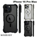 MagEasy iPhone 16 Pro Max Odyssey M C MagSafe対応 カメラコントロールカバー付き 耐衝撃ケース マグイージー (スマホケース・カバー)